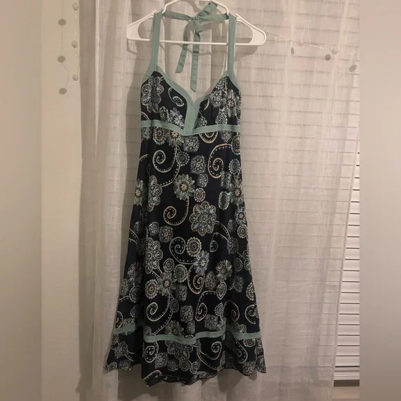 Ann Taylor LOFT Floral Halter Dress - Picture 1 of 4